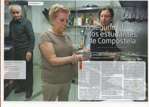 O segundo fogar do estudiantes en Santioago de compostela. Articulo escrito por la voz de Galicia